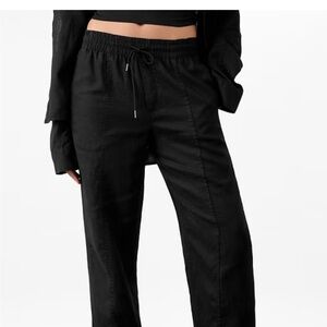 Athleta Retreat Linen Straight Leg Pants